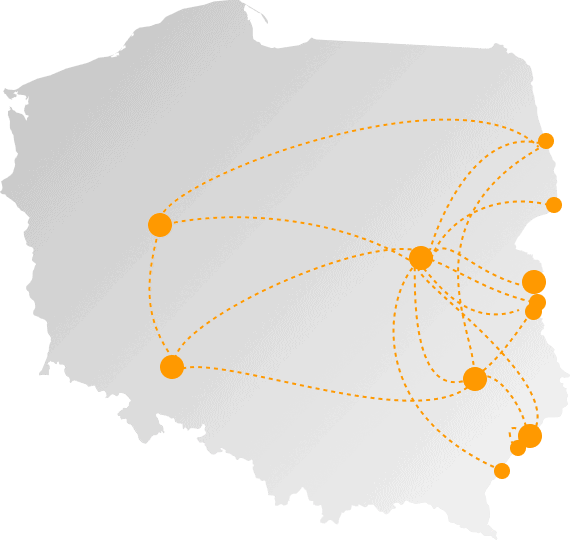 mapa miejsc działania